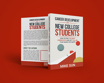 Career development Book Cover Design 45 book cover bookish career book cover career development book college teen design graphic design illustration job book minimal modern book cover path book right path self help book cover student book cover student job teen college student teen student typography vector