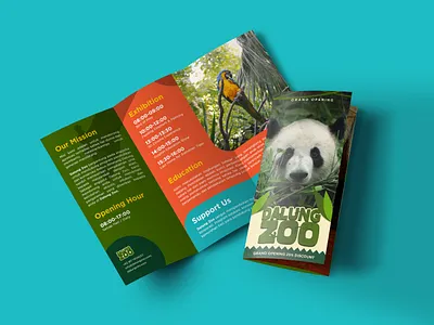 Dalung Zoo Pamphlet branding brochure design graphic design marketing pamphlets prints zoo