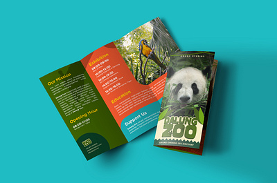 Dalung Zoo Pamphlet branding brochure design graphic design marketing pamphlets prints zoo