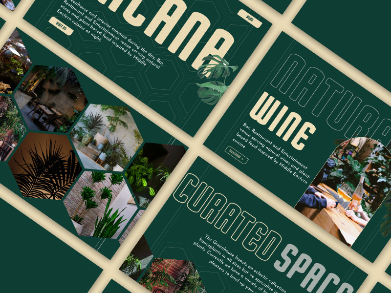 Arcana Natural Wine Bar Web Redesign design ui