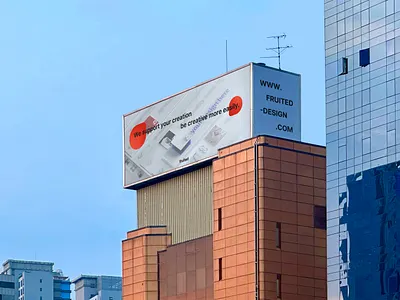 Modern City Signage mockup ad billboard board branding design down download free illustration logo mock mock up mockup psd sign signage template