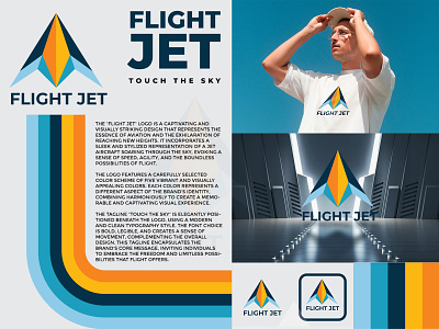 "FLIGHT JET" LOGO 2d airlines aviation branding business company corporate creative design dribbble flat flight graphic design logo modern