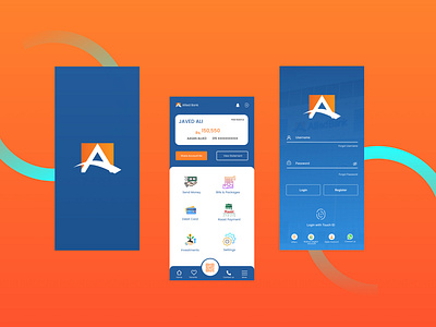 Re-design Allied Bank App new version 1.1.7 android app ios app ui design ux case study ux design