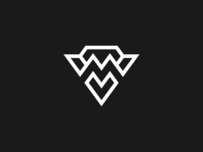 Letter MV VM Diamond Logo diamond diamond logo graphic design jewelry letter mv logo logodesign luxury mv logo vm logo