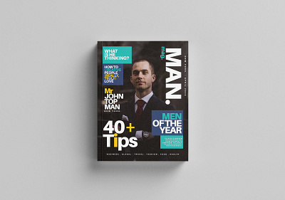 Man Magazine Template book brochure business clean editorial fashion indesign magazine man magazine modern print style template trending