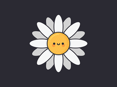 Cute Daisy cute daisy flat flower illustration kawaii pixel pixelart vector