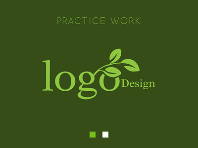 Leaf logo WIP branding eco graphic design greencolor illustration leaf logo logo.practice vector