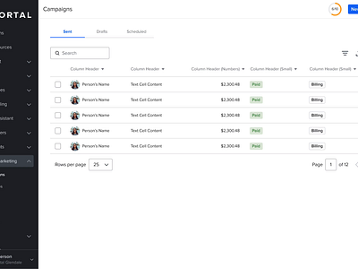 Data Table Component designsystems mobiledesign productdesign table uxdesign