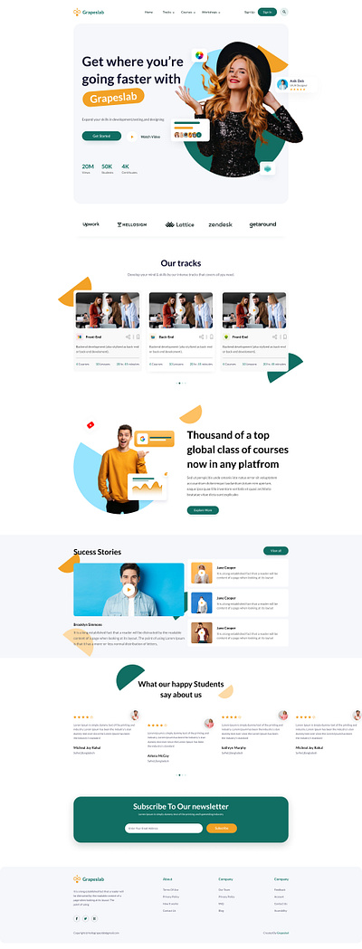Grapeslab Website business website graphic design ui