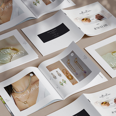 Jewelry Lookbook Catalog Template graphic design print products template