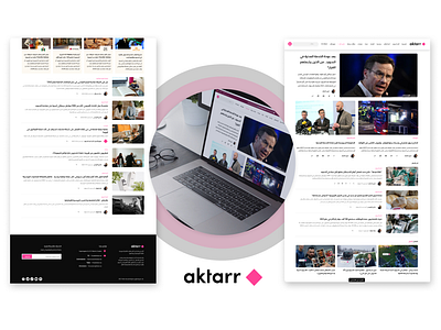 aktarr branding case study design graphic design news ui ux website