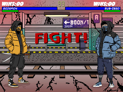 If hypebeast made a Mortal Kombat game. adidas art design drake draw hypebeast illustration jordan kicks logo mortalkombat music nba nike nocta scorpion skateboarding subzero undegraund