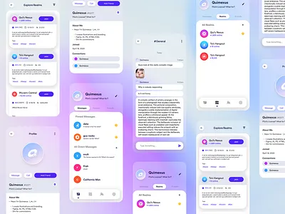 Wyvern Chat App UI app chat chatapp design graphic design messaging ui ux vector wyvern