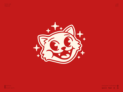 Cute cat branding cat cute design icon illustration logo logodesign logotype mascot minimal vector