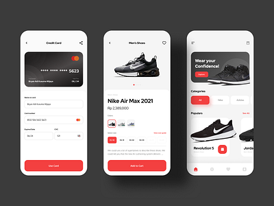 Shoe shop - Mobile App airmax app design brand clean footwear market mobile nike nike air online shopping shoe shoe shop shoe store