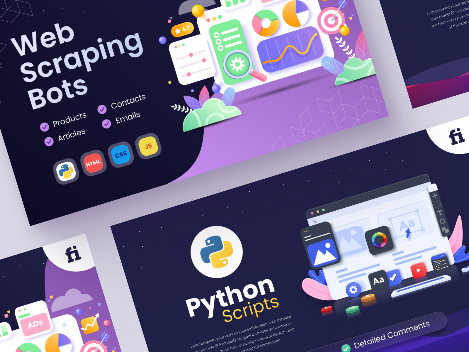 Python Dev & Web Scraping Boys Fiverr Gigs - Banner Design by Guntur on ...