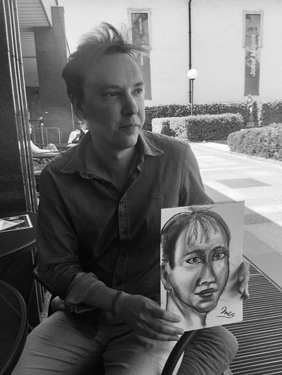 Sketch Portrait #41 charcoal