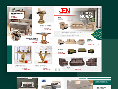 Jen Furniture - Catalogue / Brochure Design brochure design catalogue furniture interior katalog pamphlet properti