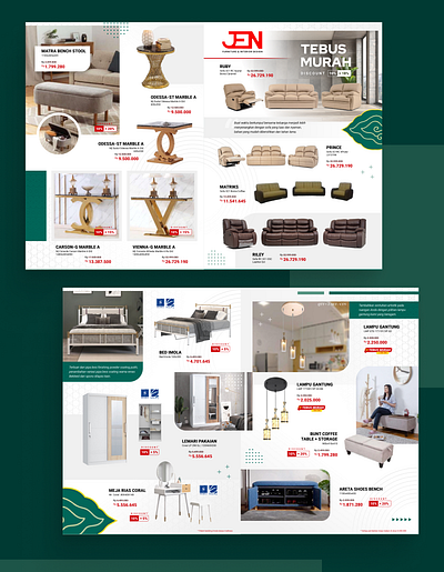 Jen Furniture - Catalogue / Brochure Design brochure design catalogue furniture interior katalog pamphlet properti