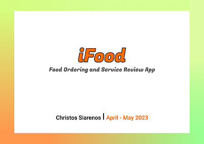 iFood App app figma product design ux design ux research web design