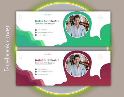 Corporate facebook cover template branding facebook ads graphic design ui