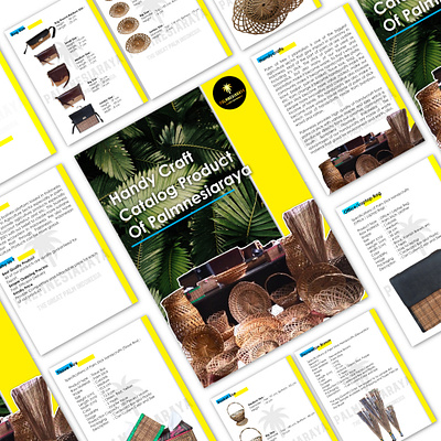 Palmnesiaraya Official Catalog Product branding brochure catalog cover cover art cover design design graphic design product