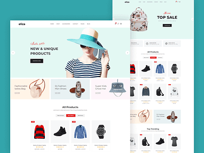 Fashion Store HTML Template based on Bootstrap 5 - Eliza store