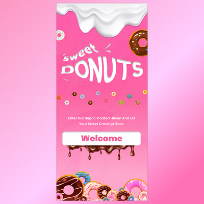 Pink doughnut ui design figma App app app design branding dashboard design doughnut figma illustration logo ui ui ux website design