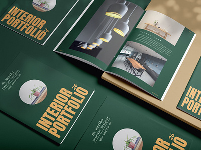 Interior Design Portfolio Template us letter brochure