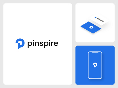 Pinspire - Tech Company Logo Exploration branding clean creative design digital dinamic flat geometric innovative letter p logo minimalist modern p pin saas shape simple tech technology
