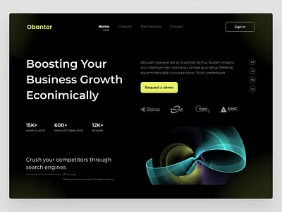 Digital Marketing Agency agency company design designer digital header hero homepage landing page marketing seo ui ux web web design website