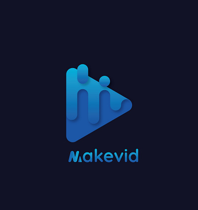 MakeVId Logo design designing graphic design illustration logo play vector video