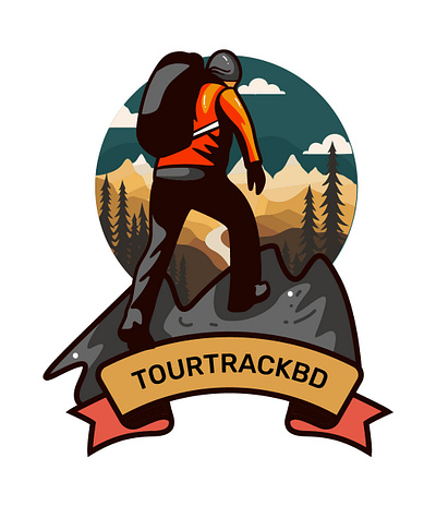 TOURETRACKBD Travel logo design design graphic design logo logo design tour logo tour track logo tourtrack logo travel logo travel track logo