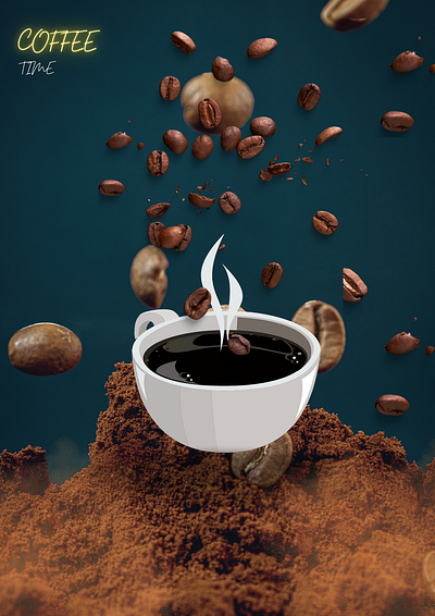 coffee time 3d animation branding design graphic design illustration logo motion graphics ui vector