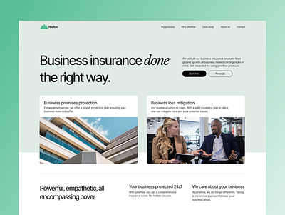 Website Design - Insurance business consultants firm insurance ui ux web design website