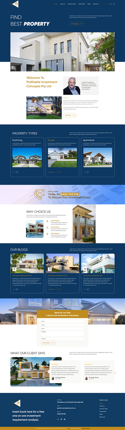 Profitable investment concepts pty ltd clean cool design dribble flat design grid illustration logo tempalte typography ui