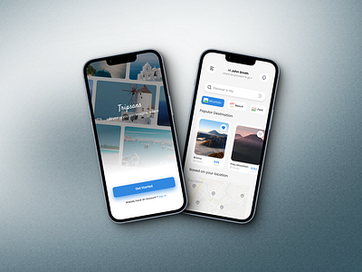 Tripsans - elegant travel app UI app design booking booking app destination holiday mobile app design mobile design mobile ui online booking tourism travel travel agency travel app travel service traveling trip ui ui ux design ux vacation