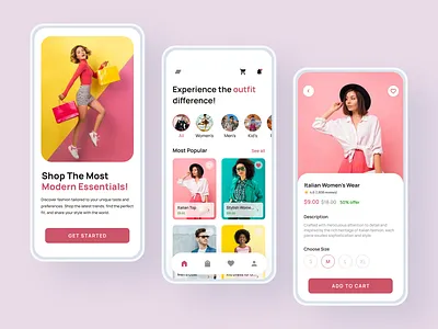 E-commerce Fashion App buycloths dailyui dailyuichallenge design designchallenge ecommerce ecommerceapp fashionapp figma gratitude superdribbbs ui uxuidesigner