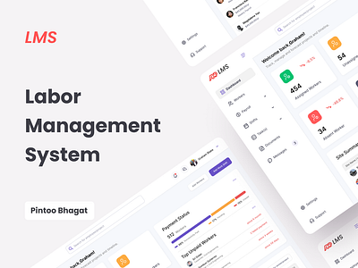 Labor Management System dashboard design labor labor management system management system ui ux web