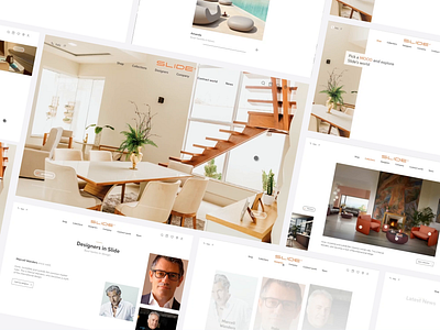 Slide furniture ui design NEW WEBSITE clean clean ui design e commerce ecommerce website figma furniture website homepage interacive desgin jitter mockeup modern modern ui modern ui design modern web design ui design web design website mockeup