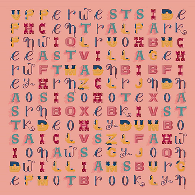 NY Alphabet alphabet illustration lettering new york typography