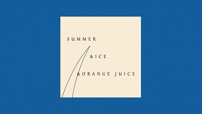 Summer,&ice,&orange juice motion graphics