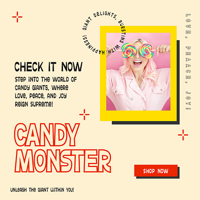 Candy Monster animation branding design graphic design illustration social media ui