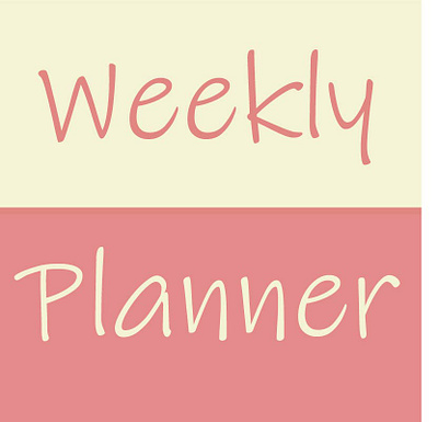 Weekly planner design graphic design planner weekly planner