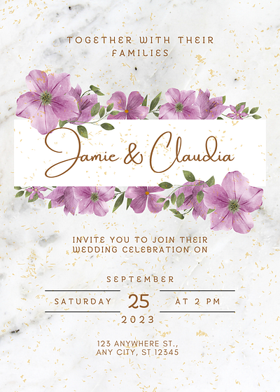 New Wedding Invitation Card Design branding design graphic design invitation card design typography vector