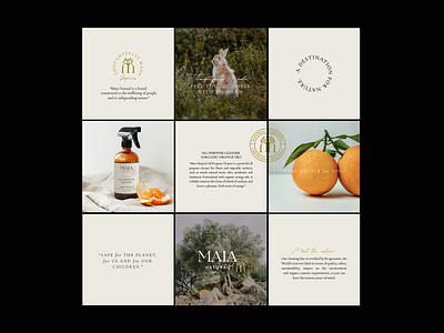 Instagram feed for Maia Natural feed design graphic design instagram instagram feed instagram post layout layout design social media template