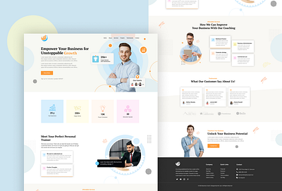Business Coach Website Design business coach design figma ui ui design uiux ux ux design web design website