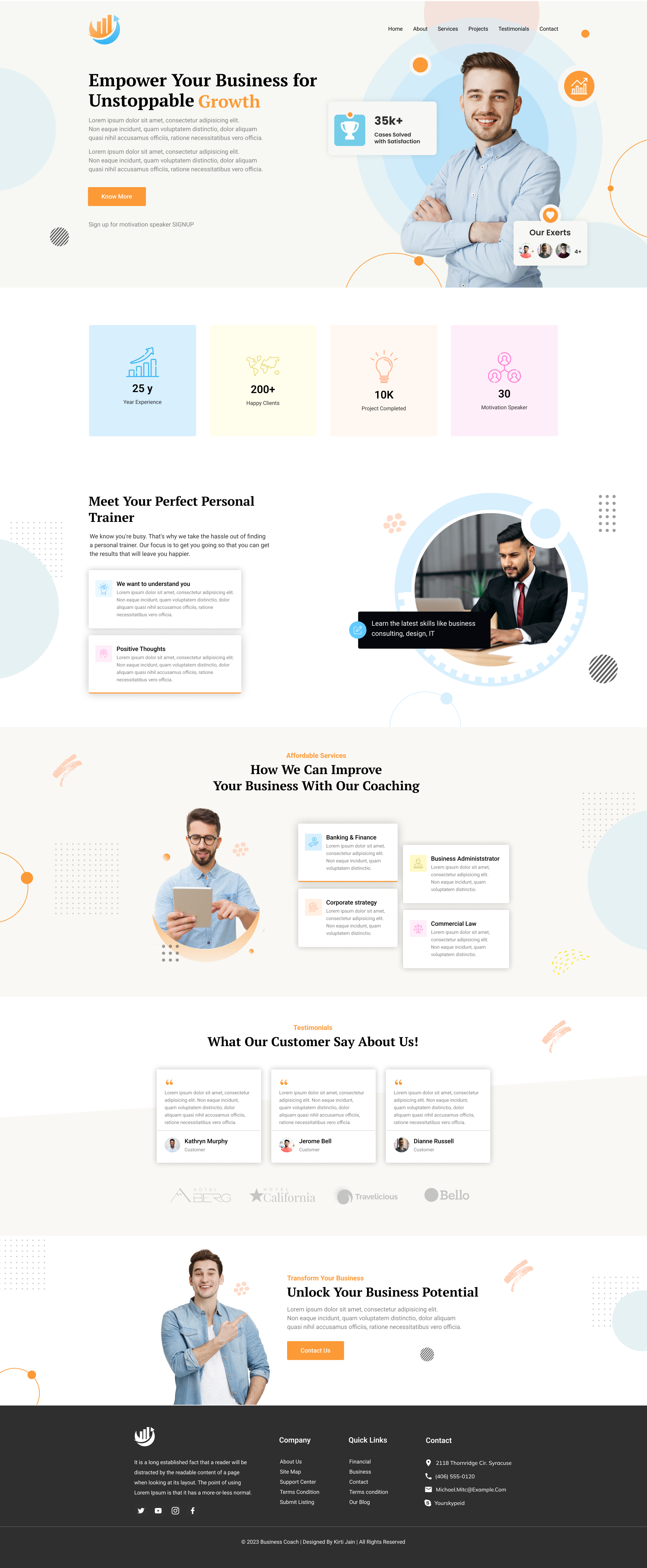 Business Coach Website Design by Kirti Jain on Dribbble