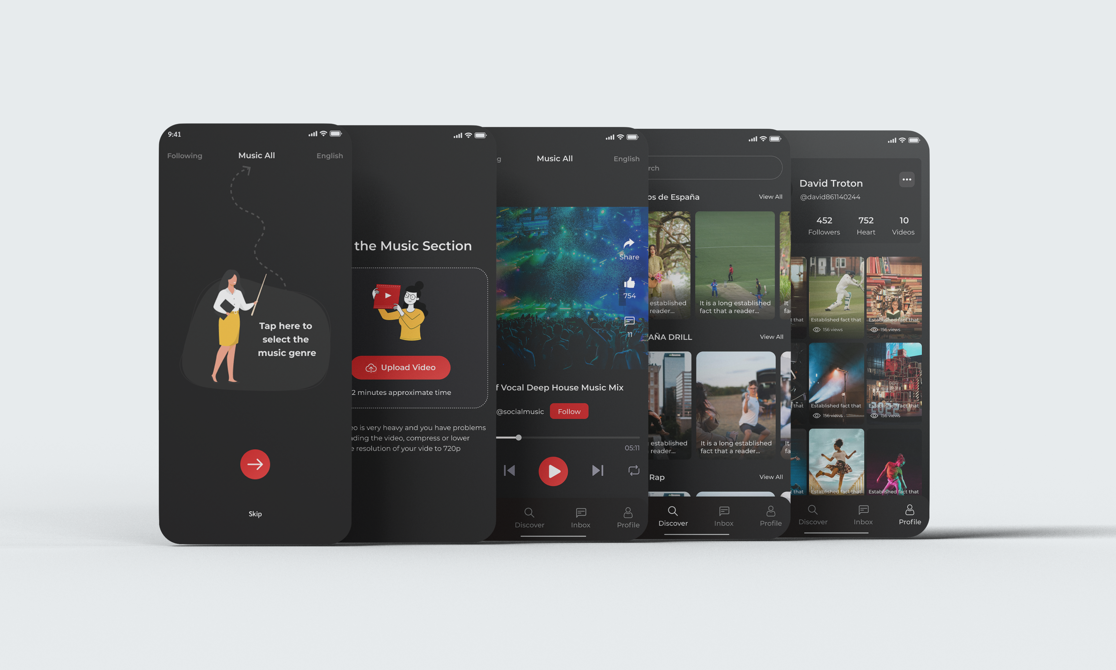 Example of Mobile App UI UX Design (10 Screens)