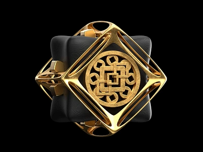 Mysterious Treasury 3d 3d art abstract bank blender branding cube cycles design finance gold graphic design icon illustration logo magic motion graphics treasure treasury ui